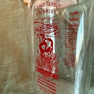 Strauss Family Creamery Glass Milk Bottle | Reusable Organic Dairy Bottle